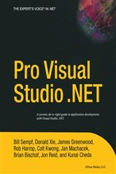 Book cover of Pro Visual Studio .NET by Kunal Cheda