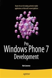 Book cover of Pro Windows Phone 7 Development by Rob Cameron