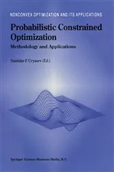 Book cover of Probabilistic Constrained Optimization by Unknown