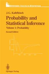 Book cover of Probability and Statistical Inference (2nd ed.) by J.G. Kalbfleisch
