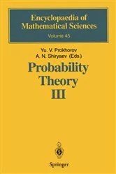 Book cover of Probability Theory III by Yurij V. Prokhorov