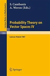 Book cover of Probability Theory on Vector Spaces IV by Stamatis Cambanis