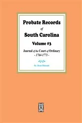 Book cover of Probate Records of South Carolina, Vol. #3 by Unknown