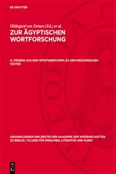 Book cover of Proben aus den Wörterbüchern zu den medizinischen Texten by Hildegard von Deines