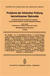 Book cover of Probleme der Klinischen Prüfung Herzwirksamer Glykoside (2nd ed.) by Unknown