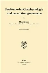 Book cover of Probleme der Ohrphysiologie und neue Lösungsversuche by Unknown