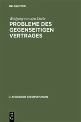 Book cover of Probleme des gegenseitigen Vertrages by Wolfgang van den Daele