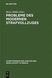 Book cover of Probleme des modernen Strafvollzuges by Heinz Müller-Dietz