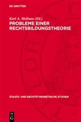 Book cover of Probleme einer Rechtsbildungstheorie by Karl A. Mollnau
