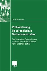 Book cover of Problemlösung im europäischen Mehrebenensystem by Oliver Buntrock