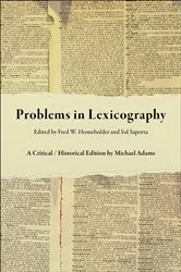 Book cover of Problems in Lexicography by Michael Adams