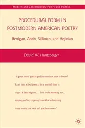 Book cover of Procedural Form in Postmodern American Poetry by D. Huntsperger