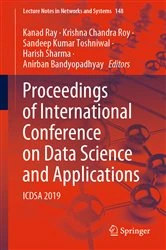 Book cover of Proceedings of International Conference on Data Science and Applications by Kanad Ray