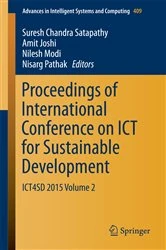 Book cover of Proceedings of International Conference on ICT for Sustainable Development by Suresh Chandra Satapathy