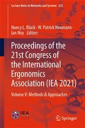 Book cover of Proceedings of the 21st Congress of the International Ergonomics Association (IEA 2021) by Nancy L. Black