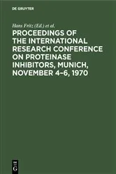 Book cover of Proceedings of the International Research Conference on Proteinase Inhibitors, Munich, November 4–6, 1970 by Hans Fritz
