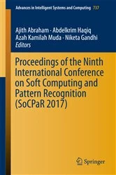 Book cover of Proceedings of the Ninth International Conference on Soft Computing and Pattern Recognition (SoCPaR 2017) by Ajith Abraham