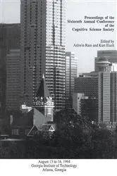 Book cover of Proceedings of the Sixteenth Annual Conference of the Cognitive Science Society by Ashwin Ram