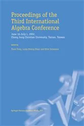 Book cover of Proceedings of the Third International Algebra Conference by Yuen Fong