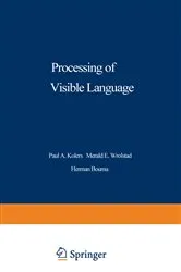 Book cover of Processing of Visible Language by Paul Kolers