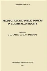 Book cover of Production and Public Powers in Classical Antiquity by E. Lo Cascio