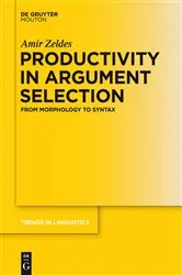 Book cover of Productivity in Argument Selection by Unknown