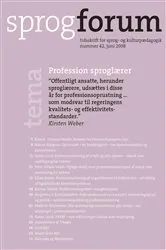 Book cover of Profession sproglærer by Nanna Bjargum