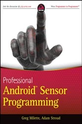 Book cover of Professional Android Sensor Programming by Greg Milette