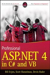 Book cover of Professional ASP.NET 4 in C# and VB by Bill Evjen