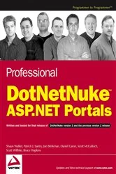 Book cover of Professional DotNetNuke ASP.NET Portals by Shaun Walker