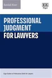 Book cover of Professional Judgment for Lawyers by Unknown