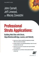 Book cover of Professional Struts Applications by John Carnell