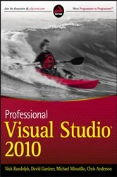 Book cover of Professional Visual Studio 2010 by Nick Randolph