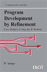 Book cover of Program Development by Refinement by Emil Sekerinski