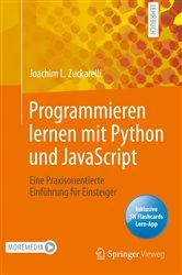 Book cover of Programmieren lernen mit Python und JavaScript by Joachim L. Zuckarelli
