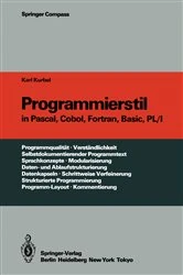 Book cover of Programmierstil in Pascal, Cobol, Fortran, Basic, PL/I by Karl Kurbel