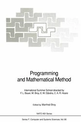 Book cover of Programming and Mathematical Method by Manfred Broy