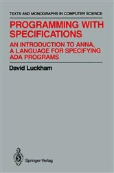 Book cover of Programming with Specifications by David Luckham