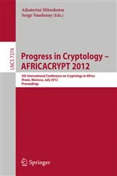 Book cover of Progress in Cryptology -- AFRICACRYPT 2012 by Aikaterini Mitrokotsa