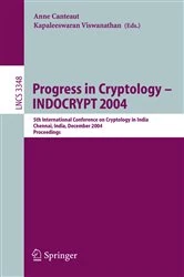 Book cover of Progress in Cryptology - INDOCRYPT 2004 by Anne Canteaut
