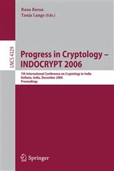 Book cover of Progress in Cryptology - INDOCRYPT 2006 by Rana Barua