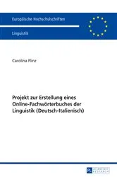 Book cover of Projekt zur Erstellung eines Online-Fachwoerterbuches der Linguistik (Deutsch-Italienisch) by Unknown