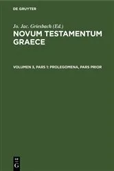 Book cover of Prolegomena, Pars Prior by Caspar René Gregory