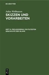 Book cover of Prolegomena zur ältesten Geschichte des Islams by Julius Wellhausen