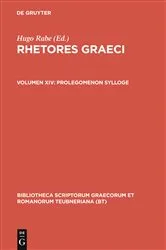 Book cover of Prolegomenon Sylloge by Hugo Rabe