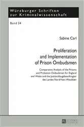 Book cover of Proliferation and Implementation of Prison Ombudsmen by Ri Prof. Dr. Klaus Laubenthal