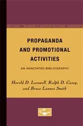 Book cover of Propaganda and Promotional Activities by Harold Lasswell
