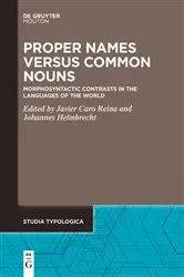 Book cover of Proper Names versus Common Nouns by Javier Caro Reina
