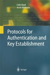 Book cover of Protocols for Authentication and Key Establishment by Colin Boyd