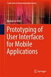 Book cover of Prototyping of User Interfaces for Mobile Applications by Benjamin Bähr
